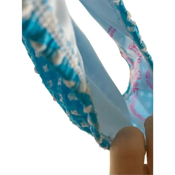 NWT Lily Pulitzer Turquoise Oasis Pico High Rise Beach Vacation Bikini Bottoms